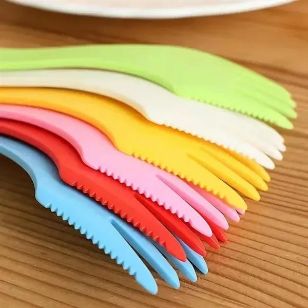 3 in 1 Colorful Sporks Versatile