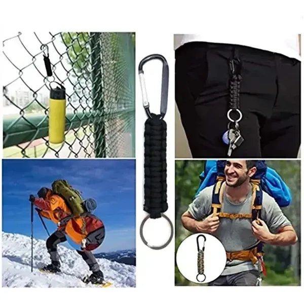 Small Carabiner Clip with Keychain