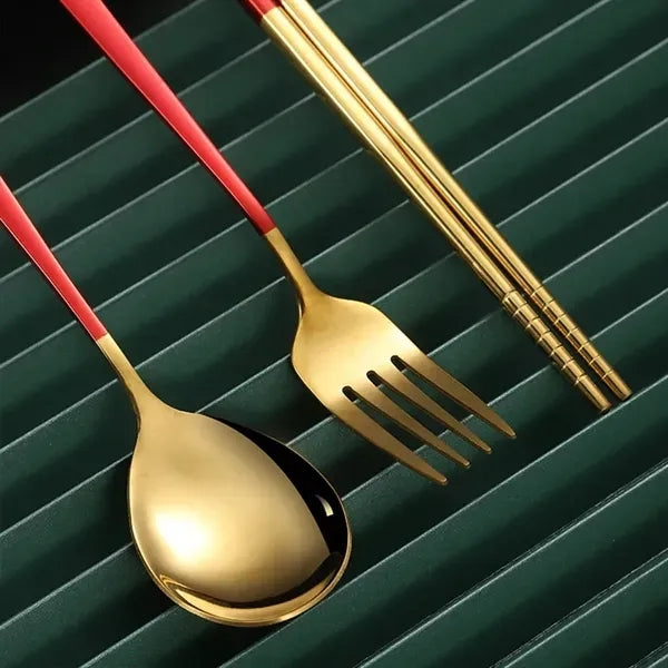 3-Piece Travel Utensils With Case