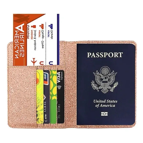 Glitter Passport Holder