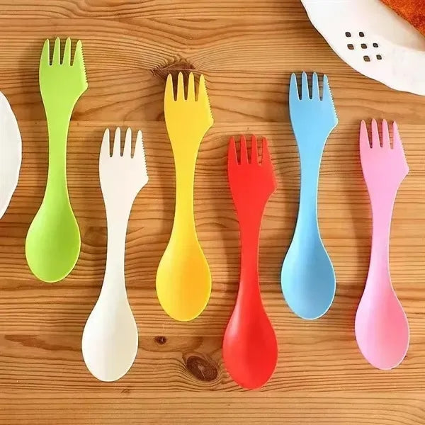 3 in 1 Colorful Sporks Versatile