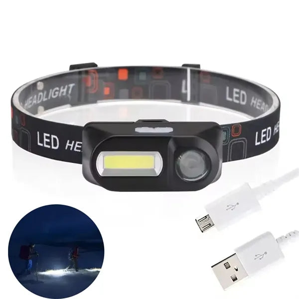USB Rechargeable LED Headlamp