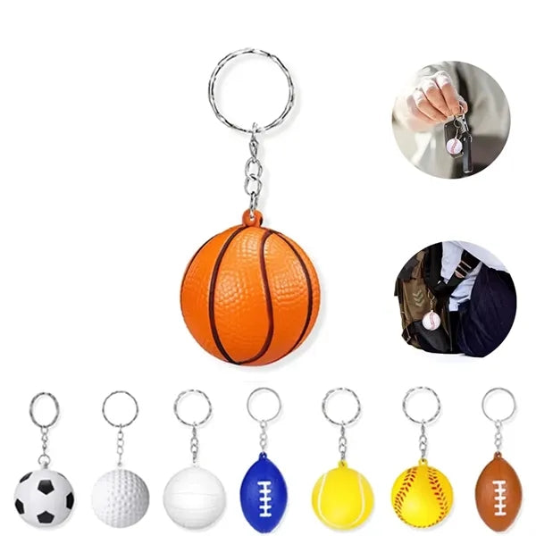 Soccer Keychains Stress Ball for School Carnival Reward