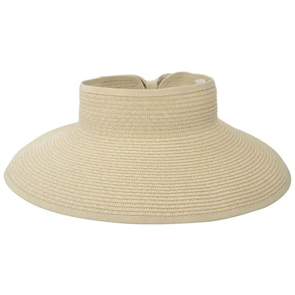 Foldable Cool Straw Hat with Large Brim