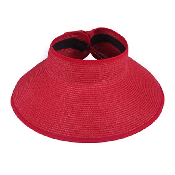 Foldable Cool Straw Hat with Large Brim