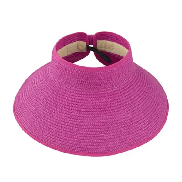 Foldable Cool Straw Hat with Large Brim