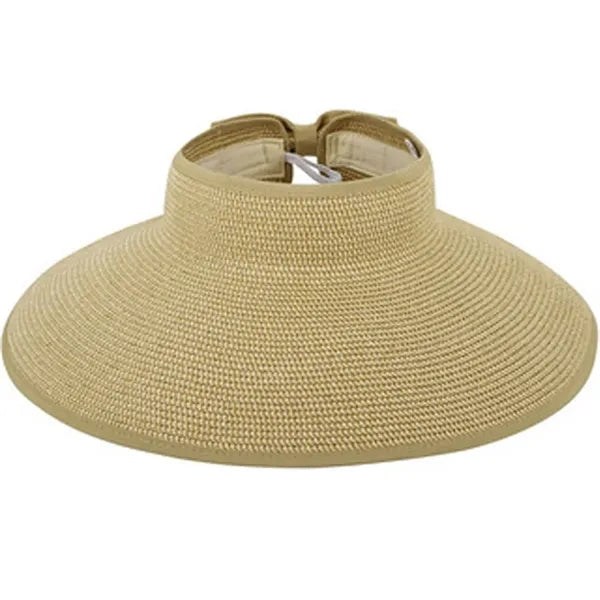 Foldable Cool Straw Hat with Large Brim