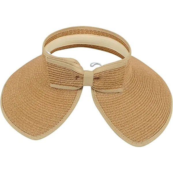 Foldable Cool Straw Hat with Large Brim