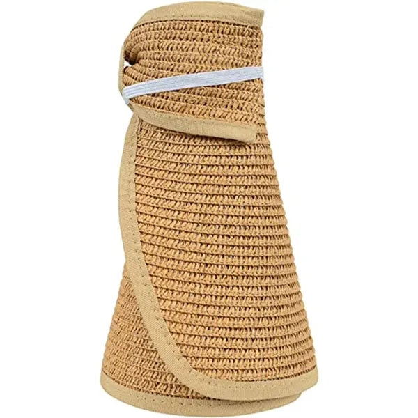 Foldable Cool Straw Hat with Large Brim