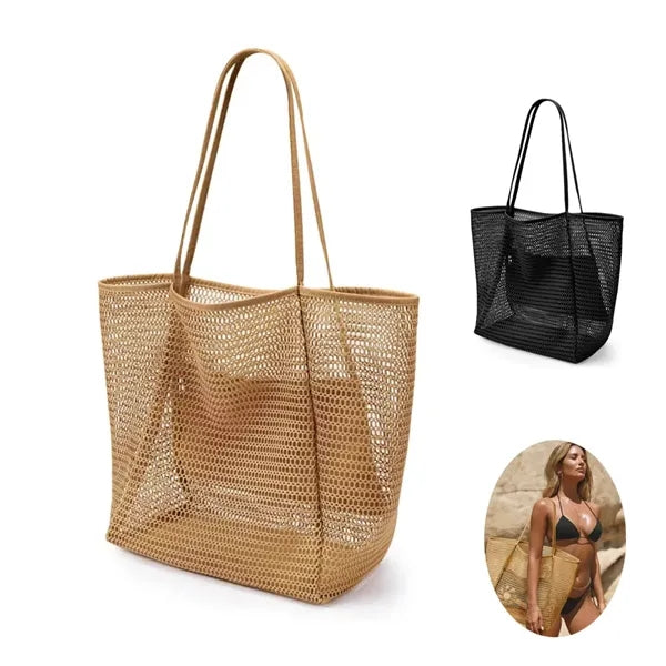 Mesh Beach Tote Bag for Women