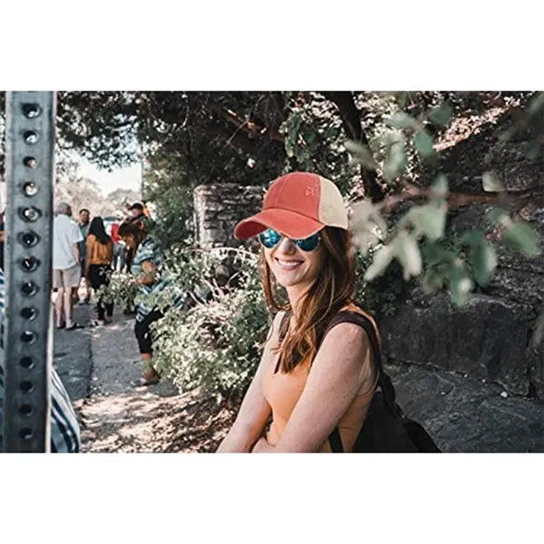 Washed Baseball Cap for Distressed Ponytail