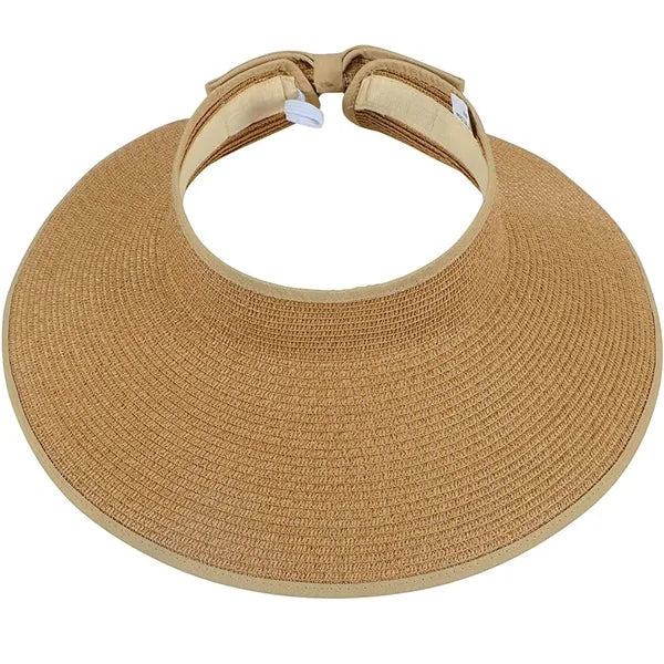 Foldable Cool Straw Hat with Large Brim