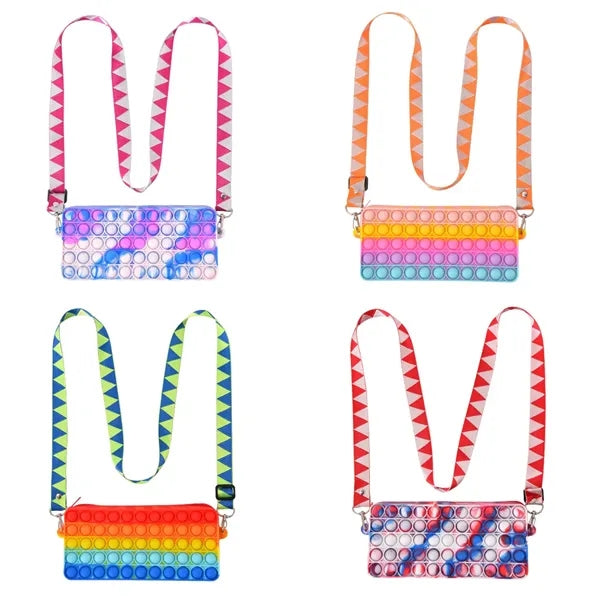 Pop Pencil Case Sensory Silicone Bubble Toy Stationery