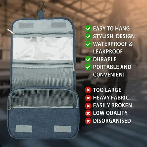Toiletry Travel Waterresistant Makeup Cosmetic Bag Organizer