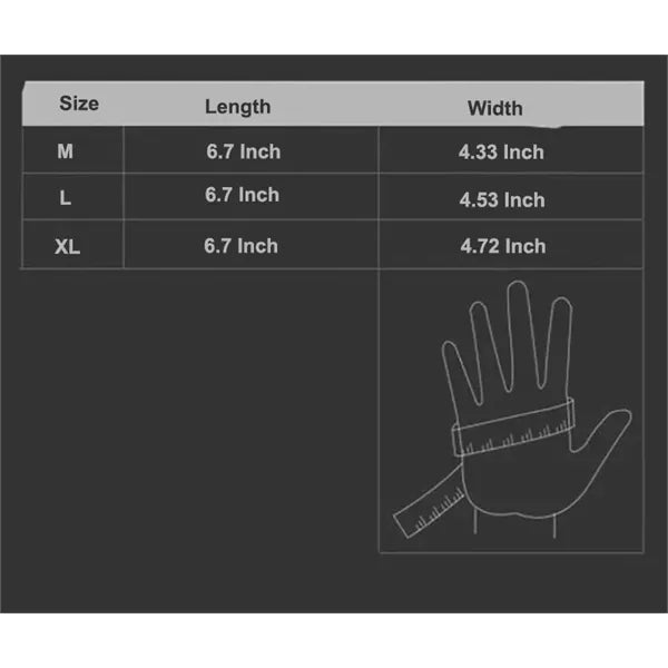 Polyester Motorbike Motorcycle Tactical Fingerless Gloves