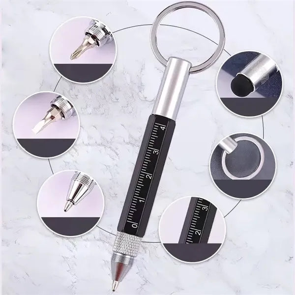 6 in 1 Multitools Screwdriver Screen Metal Ballpoint Pen