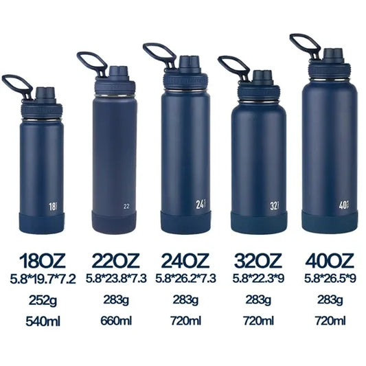 40 OZ Stainless Steel Water Bottle with Spout Lid