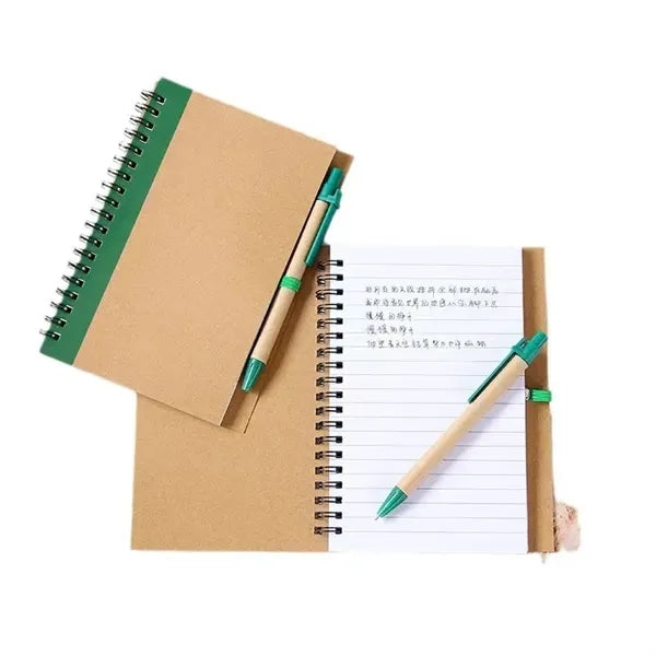 A5 Spiral Notebook with pen