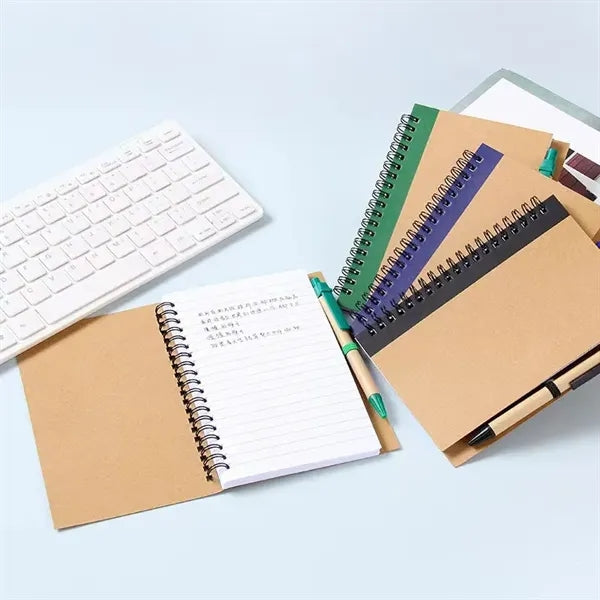 A5 Spiral Notebook with pen