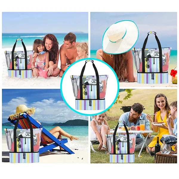 Mesh Beach Bags with Zipper