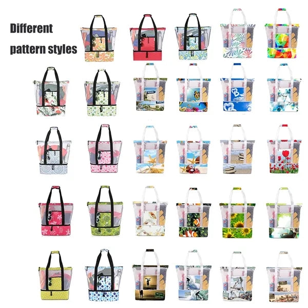 Mesh Beach Bags with Zipper