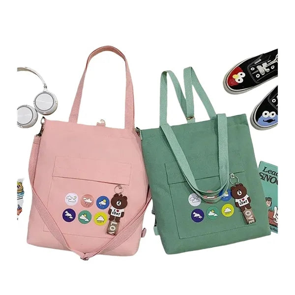 Canvas Multi-purpose Crossbody Bag