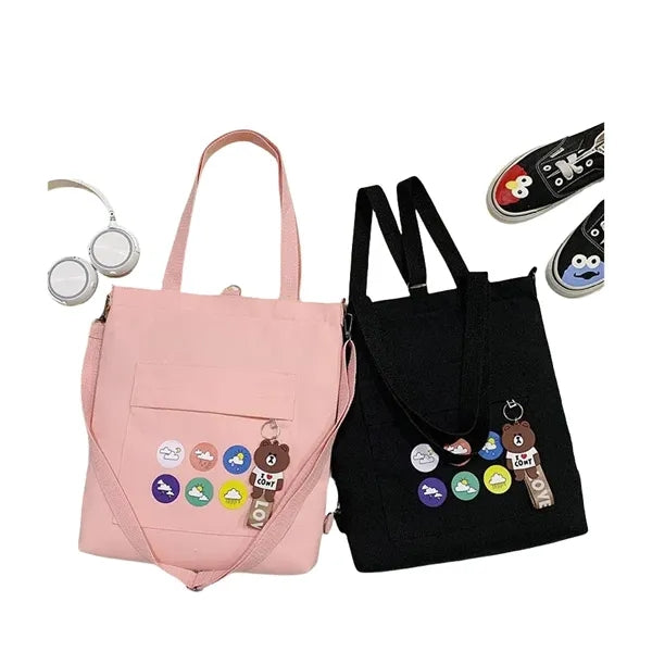 Canvas Multi-purpose Crossbody Bag