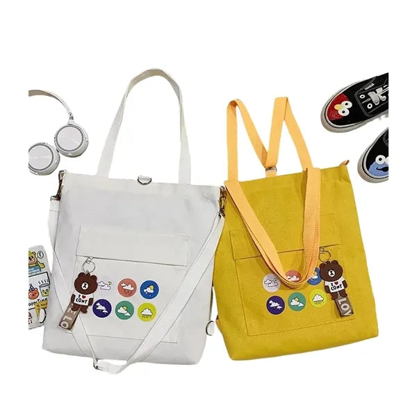 Canvas Multi-purpose Crossbody Bag