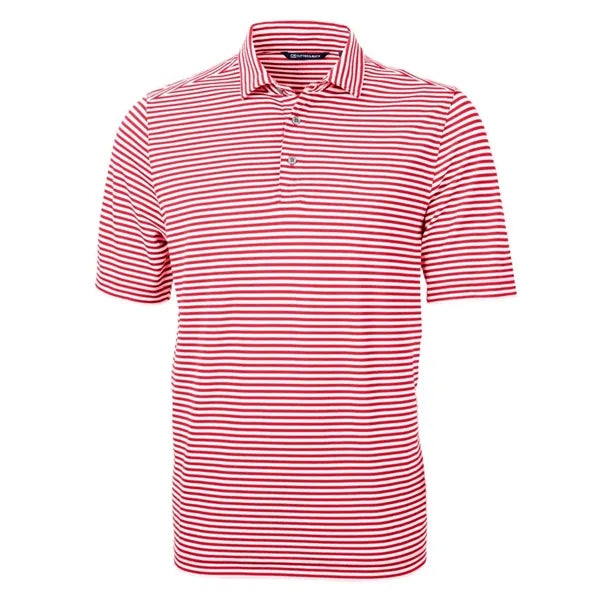 Cutter & Buck Virtue Recycled Stripe Featherlight Pique M...