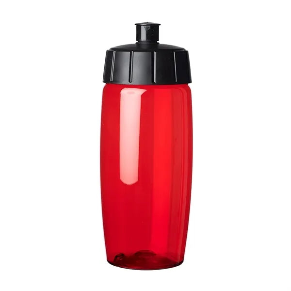 Push Spout Plastic Water Bottle, 19 oz.