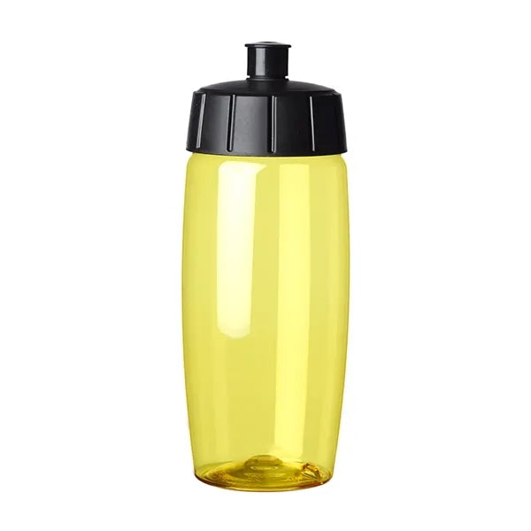 Push Spout Plastic Water Bottle, 19 oz.