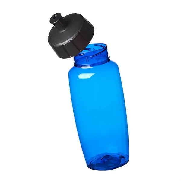Push Spout Plastic Water Bottle, 19 oz.