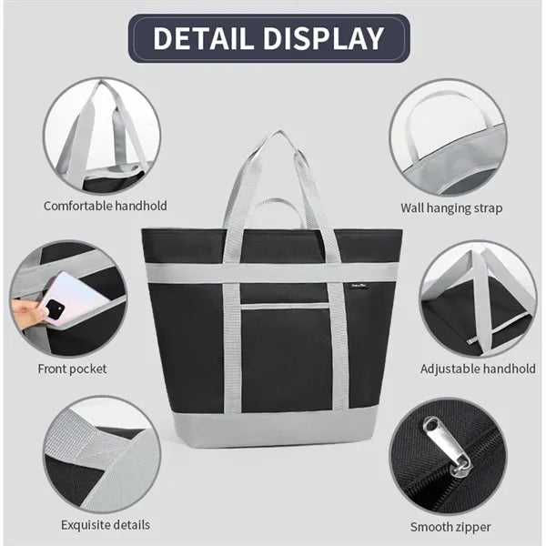 Outdoor Picnic Insulated Tote Aluminum Foil Thermal Bag