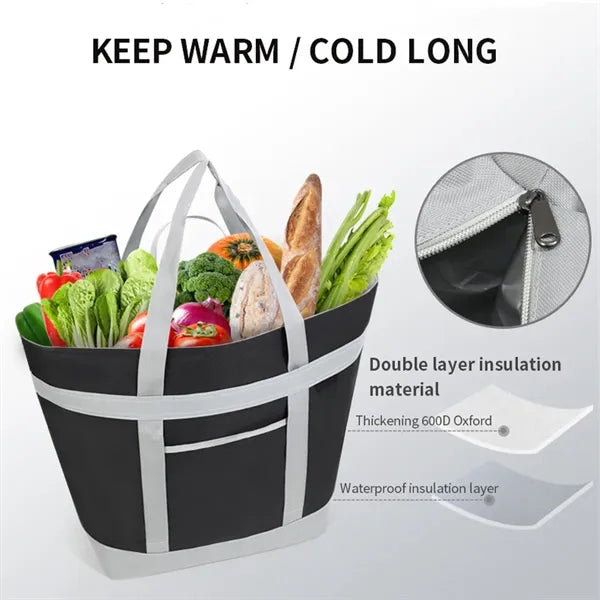 Outdoor Picnic Insulated Tote Aluminum Foil Thermal Bag