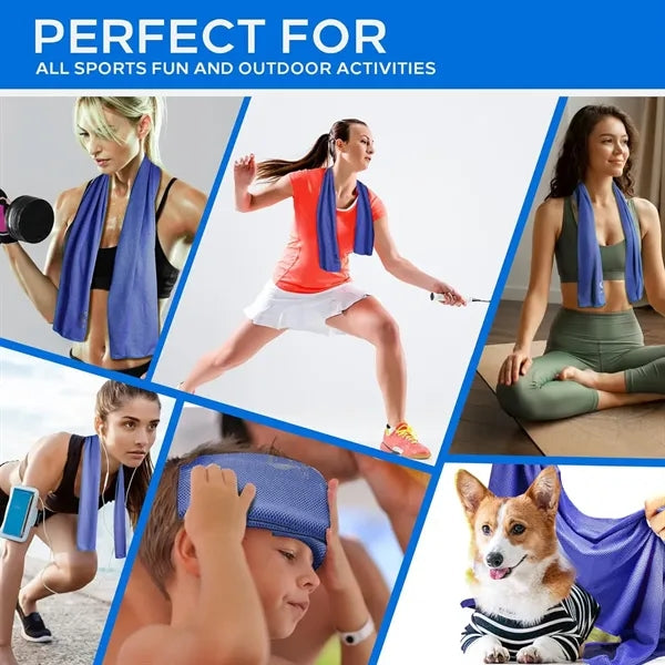 Breathable Chilly Towel with carry bottle