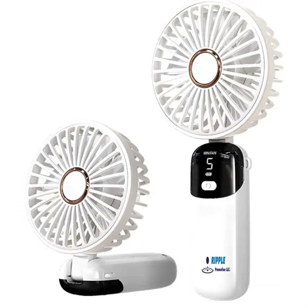 Small Foldable Portable LED Digital Fan