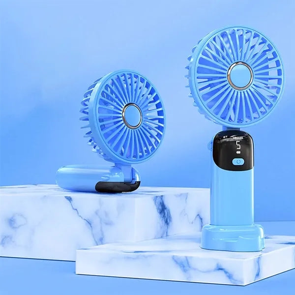 Small Foldable Portable LED Digital Fan