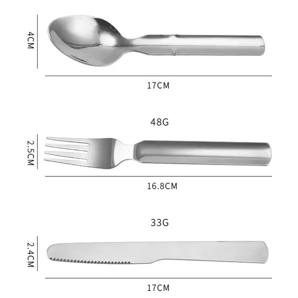 4 PCS Fork Spoon Bottle Opener Tableware Utility Cutlery Set