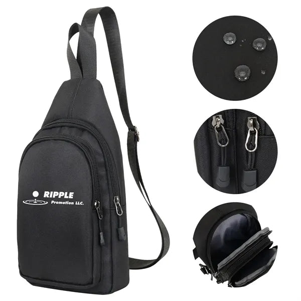 Travel Hiking Sling Crossbody Chest Daypack Fanny Pack Bag