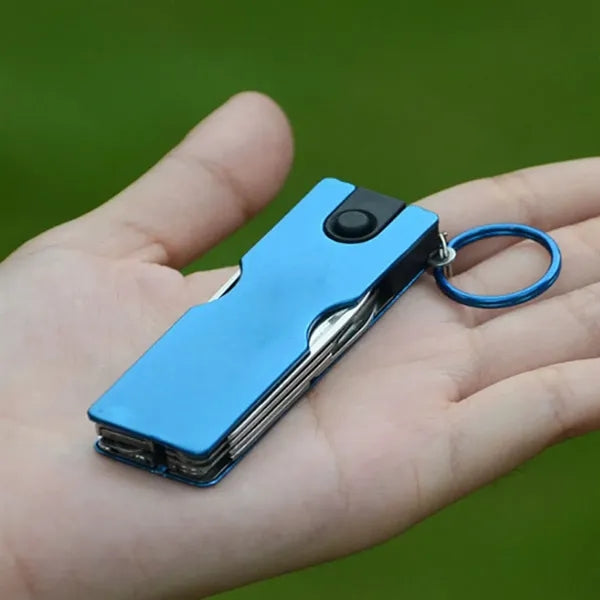 8in1 MultiFunctionNail Clipper Pocket Keychain Knife Scissor