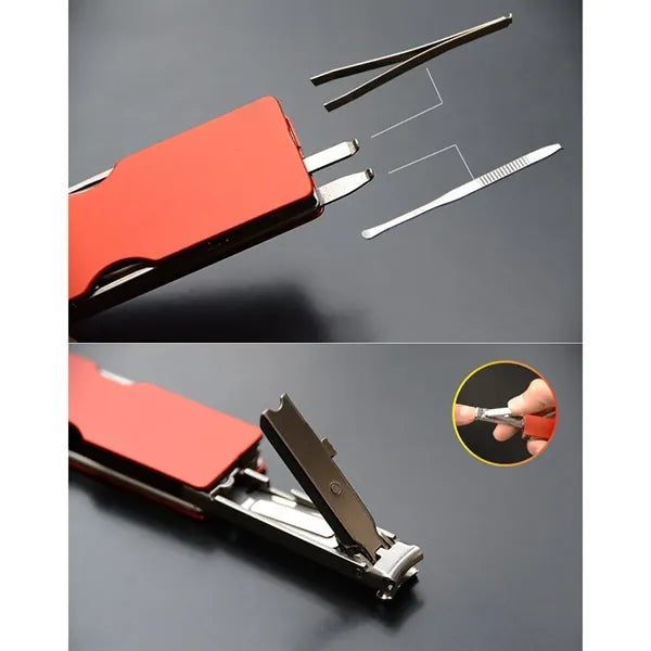 8in1 MultiFunctionNail Clipper Pocket Keychain Knife Scissor
