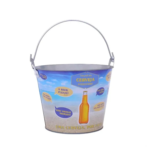 8L Handy Galvanized Ice Bucket