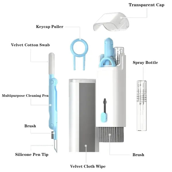 7-in-1 Electronic Cleaner Kit Keyboard Cleaning Pen w/Brush
