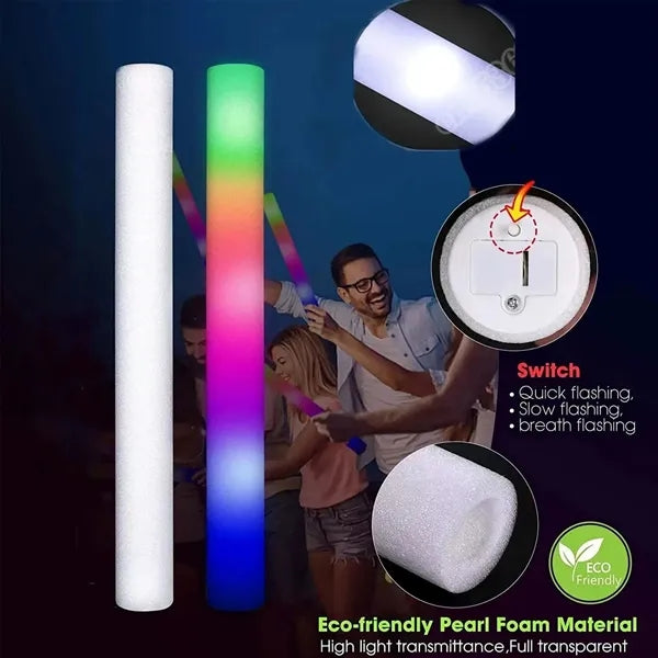 Foam Glow Sticks Color Changing Led Light Sticksents