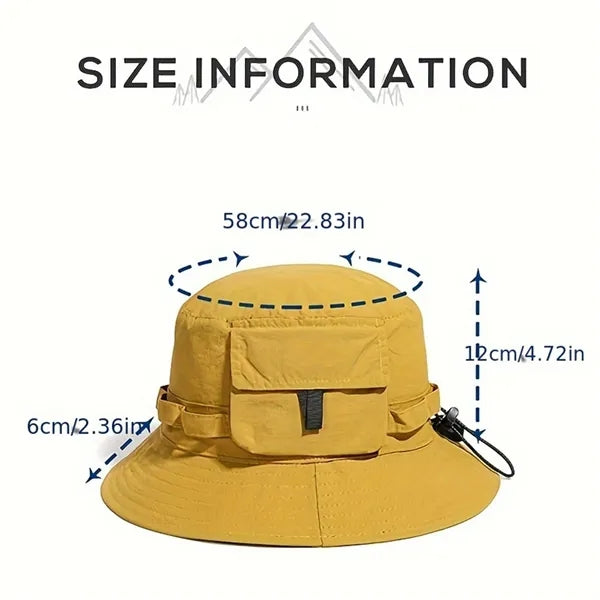 Quick-Drying for Men Women Foldable Waterproof Fishing Hat