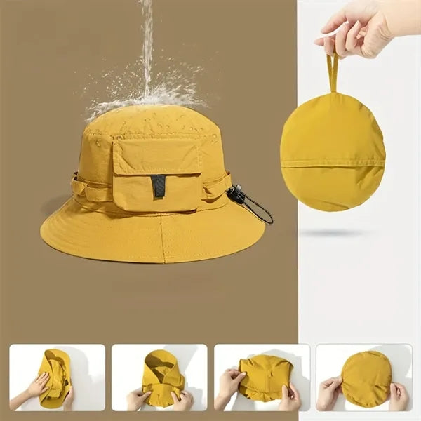 Quick-Drying for Men Women Foldable Waterproof Fishing Hat