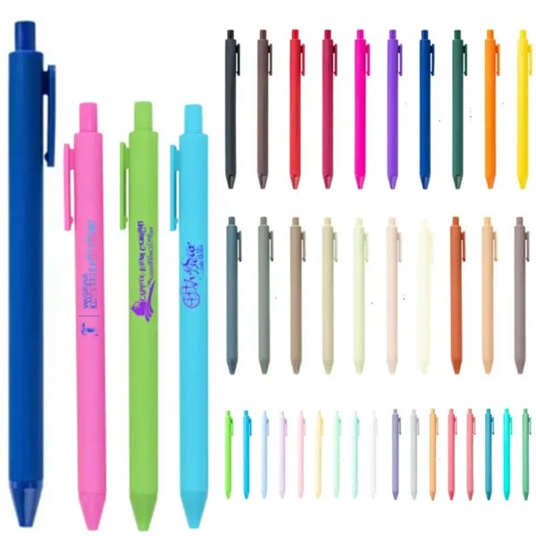 Plastic Colors Retractable Ballpoint Pens