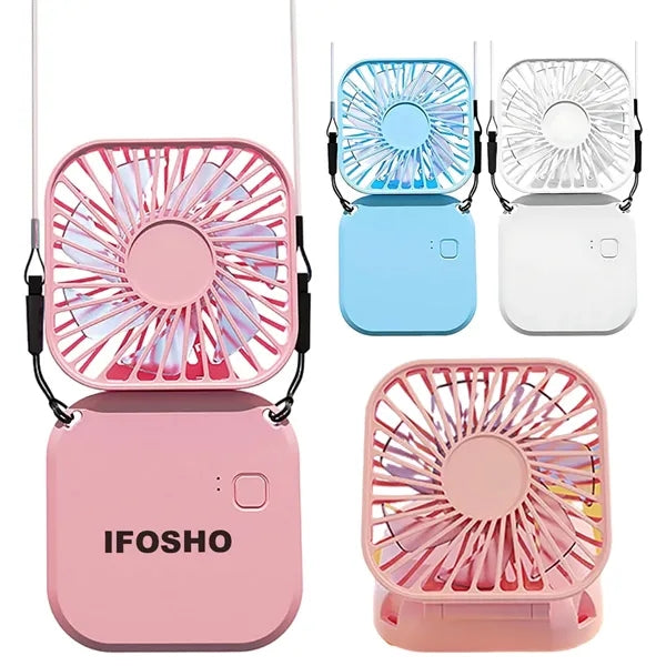 Portable Foldable Neck Hanging Fan