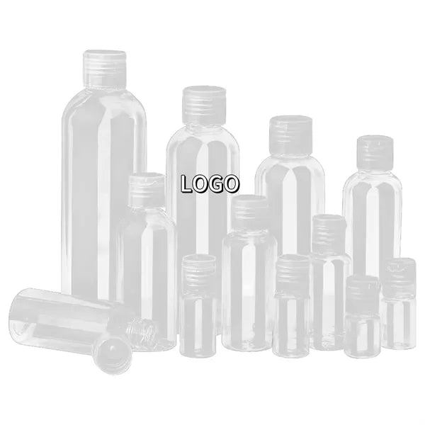 Transparent Flip-Top Plastic Lotion Bottle