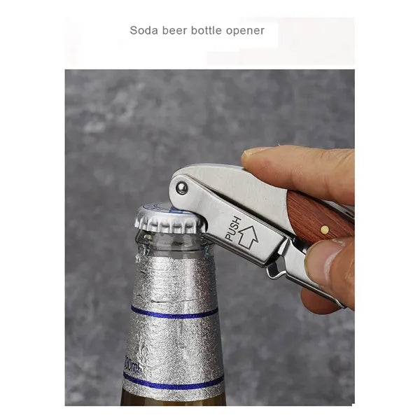 Multifunctional Stainless Steel Wine Corkscrew